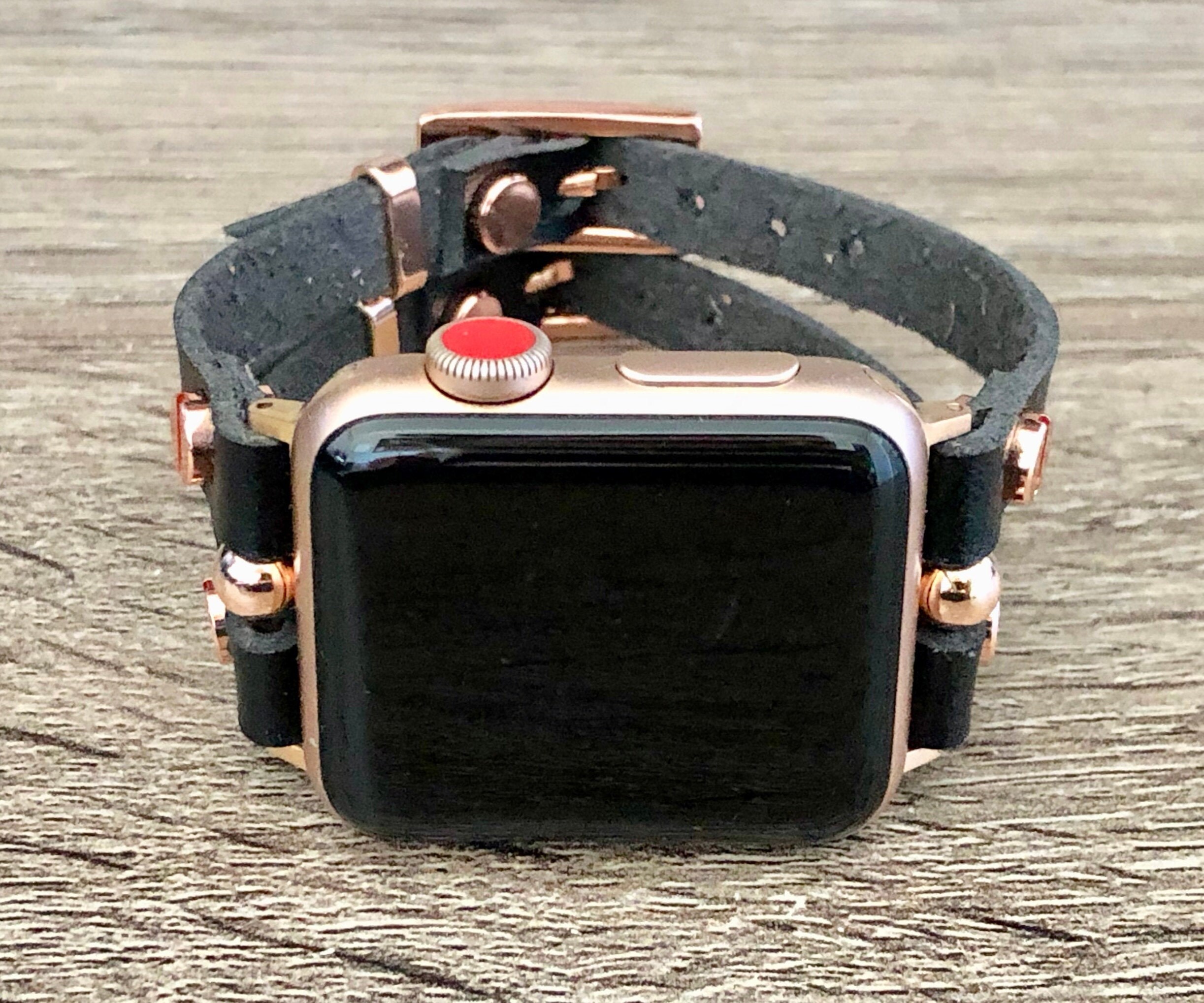 Vegan Leather Apple Watch Band 38mm 40mm 42mm 44mm iWatch Etsy
