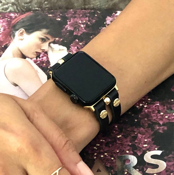 Gold Apple Watch Band Apple Watch Strap Apple Watch -  UK  Apple watch  bands women, Apple watch bands leather, Apple watch fashion