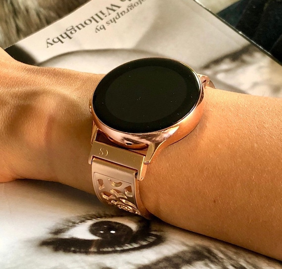 Papua Ny Guinea Om vidne Buy Rose Gold Samsung Galaxy Watch Active 40mm Women Band Rose Online in  India - Etsy