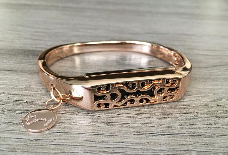 Rose Gold Color Band for Fitbit Flex 2 Fitness Tracker Bangle Etsy