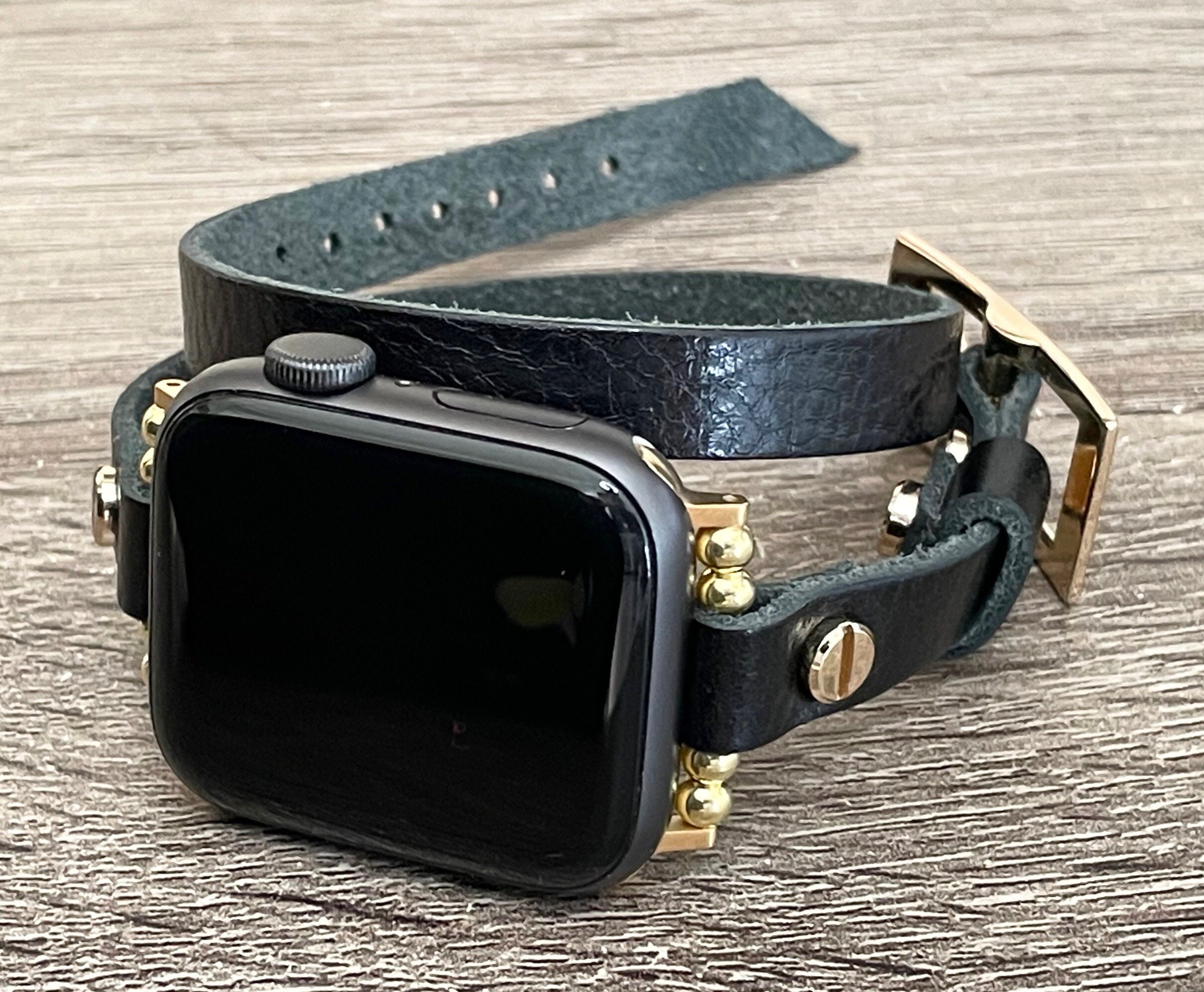 Glamorous Bracelet Casual Wear Apple Watch Strap Band Double Wrapped