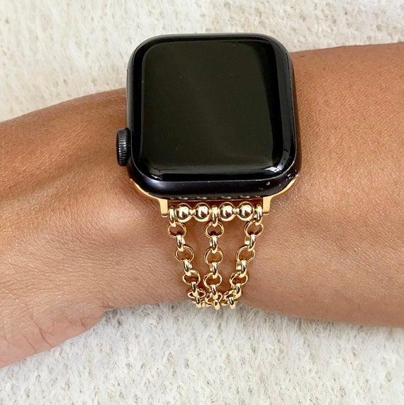 14K Gold Filled Apple Watch Band Iwatch Strap 40mm 41mm 42mm 44mm