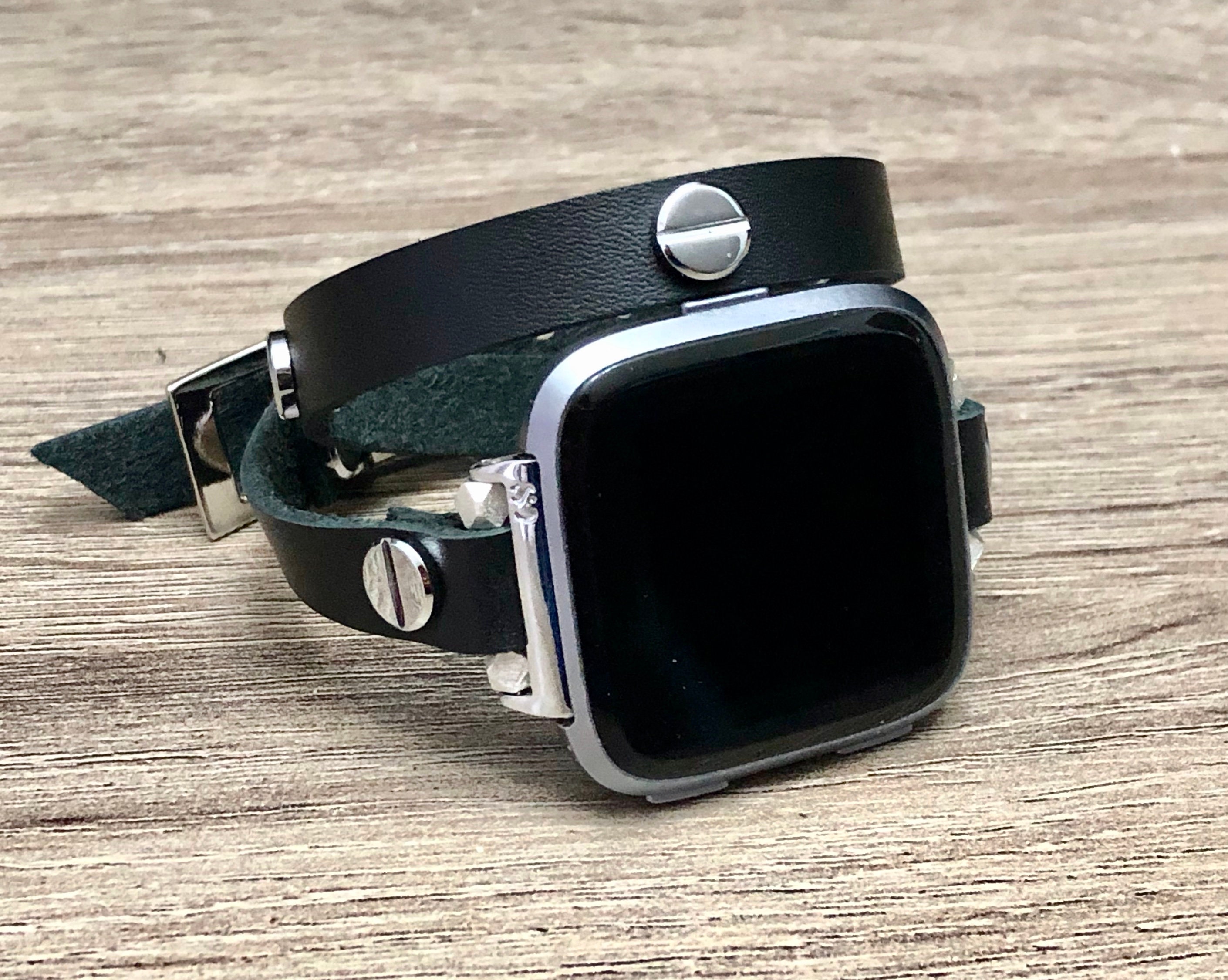 fitbit versa 2 leather strap