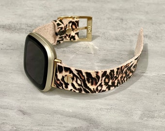 Fitbit versa animal print band sale