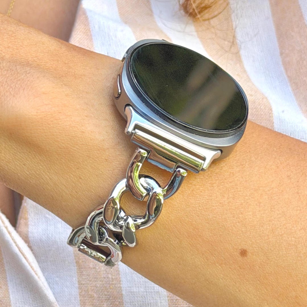 Silver Galaxy Watch Band Ultra 9/8 Ultra 3/2 Charm Bracelet