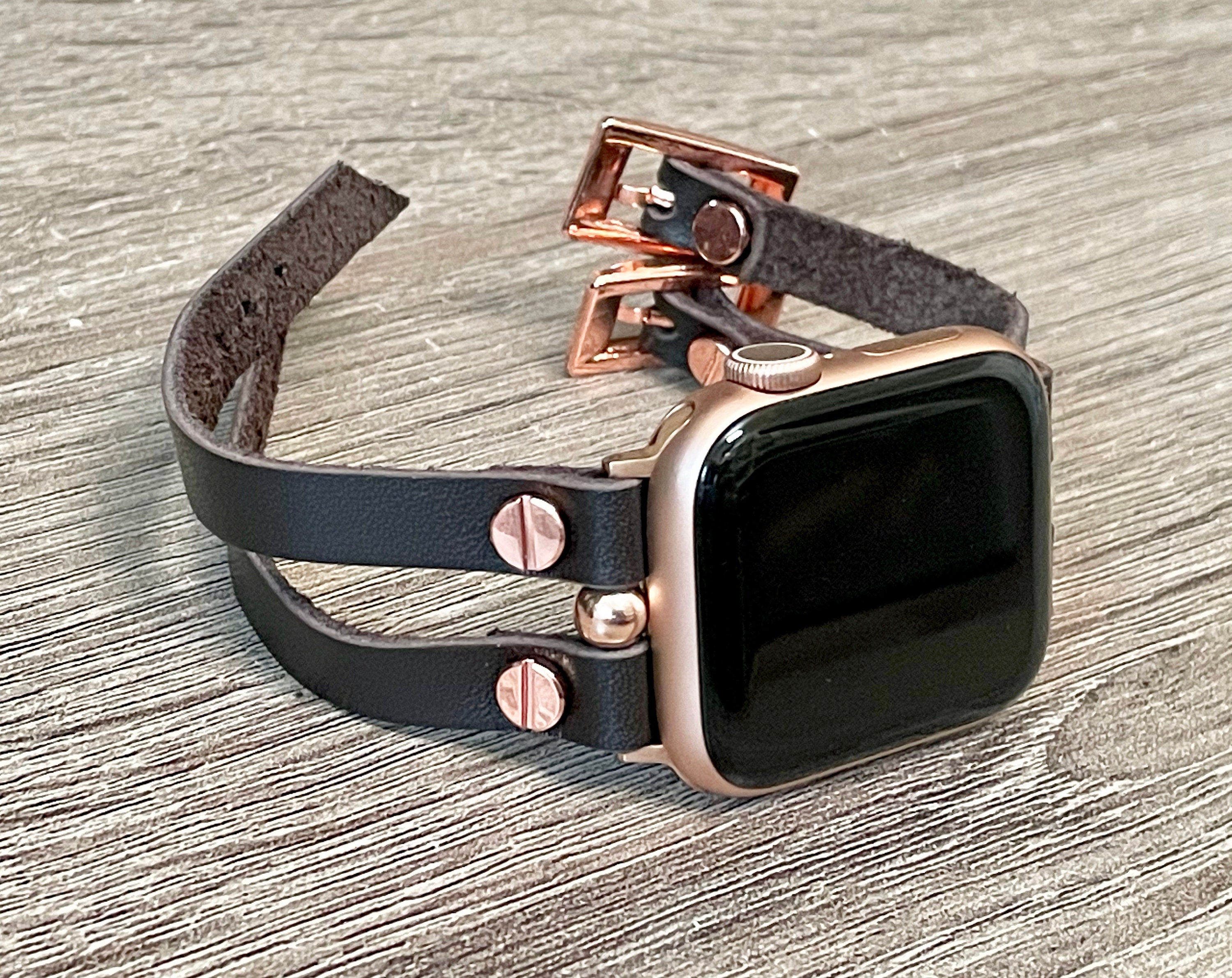 Feminine Apple Watch 9 Band Dainty Rose Gold Apple Watch 9 Strap, Women  Iwatch Bracelet, Plus-size Apple Watch Wristband Apple Watch Armband 