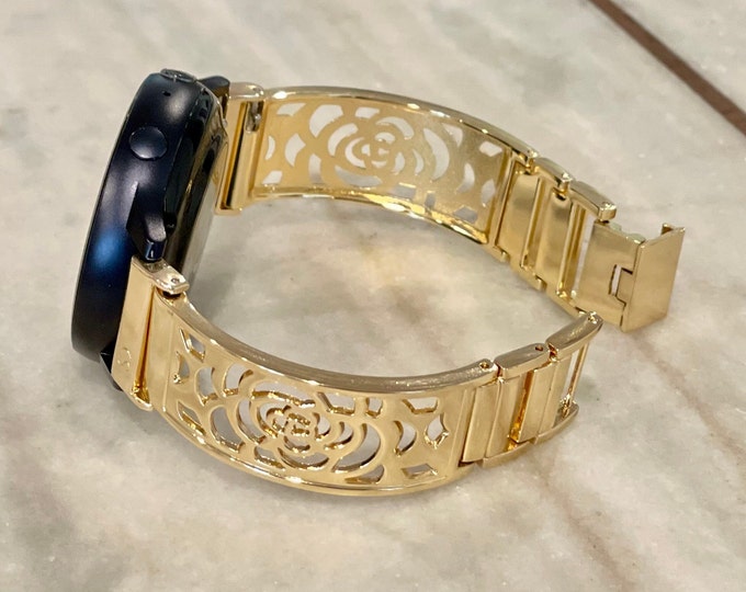 Gold Samsung Galaxy Watch 5/6 Band 40mm 44mm, Galaxy Watch 6 Classic 43mm 47mm Band, Samsung Galaxy Watch 5 Pro 45mm Bands, Charm Bracelet