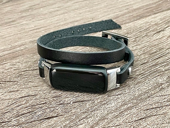 Bracelet Fitbit Luxe en cuir mince, bracelet Fitbit Luxe en cuir