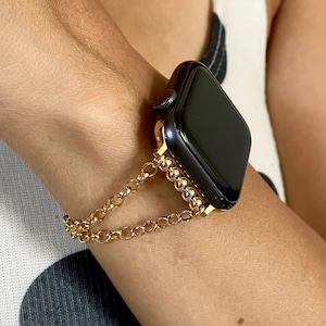 14K Gold Filled Apple Watch Band: Elegant Chain Jewelry Bracelet