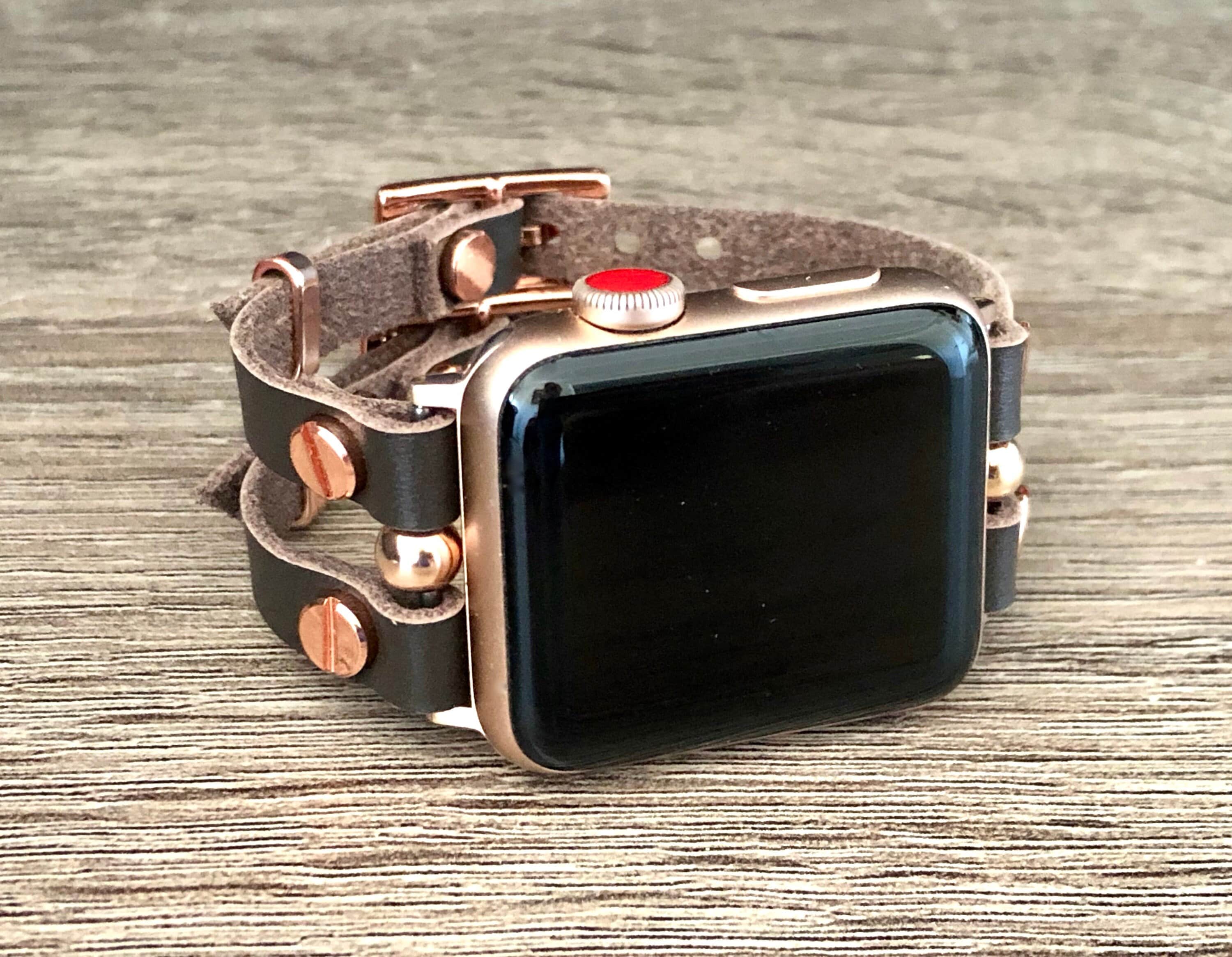 APPLE WATCH BAND Vegan Leather iWatch Strap Bracelet 38mm 40mm 41mm