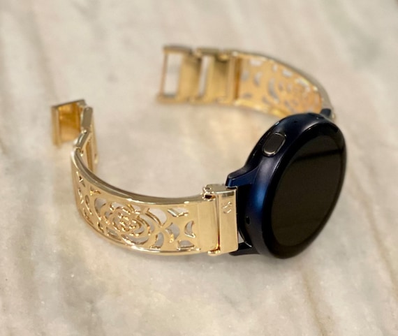 Samsung Galaxy Watch 4 Band 40mm 44mm Shiny Gold Samsung Galaxy Watch 4  Classic Bracelet 42mm 46mm Gold Samsung Watch 4 Bands With Charms 