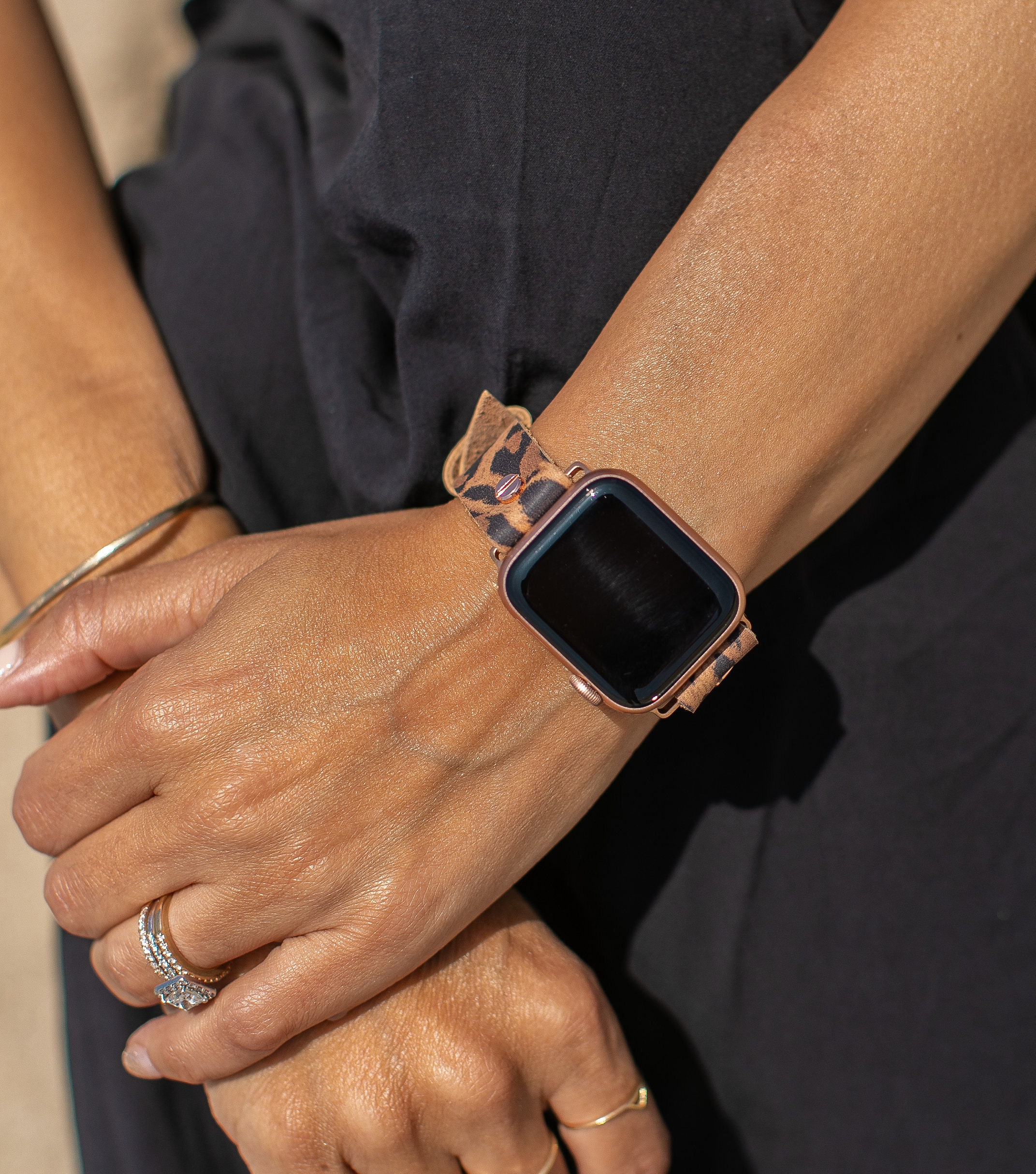 Women Apple Watch Band 38mm 40mm 42mm 44mm Genuine Leather Strap