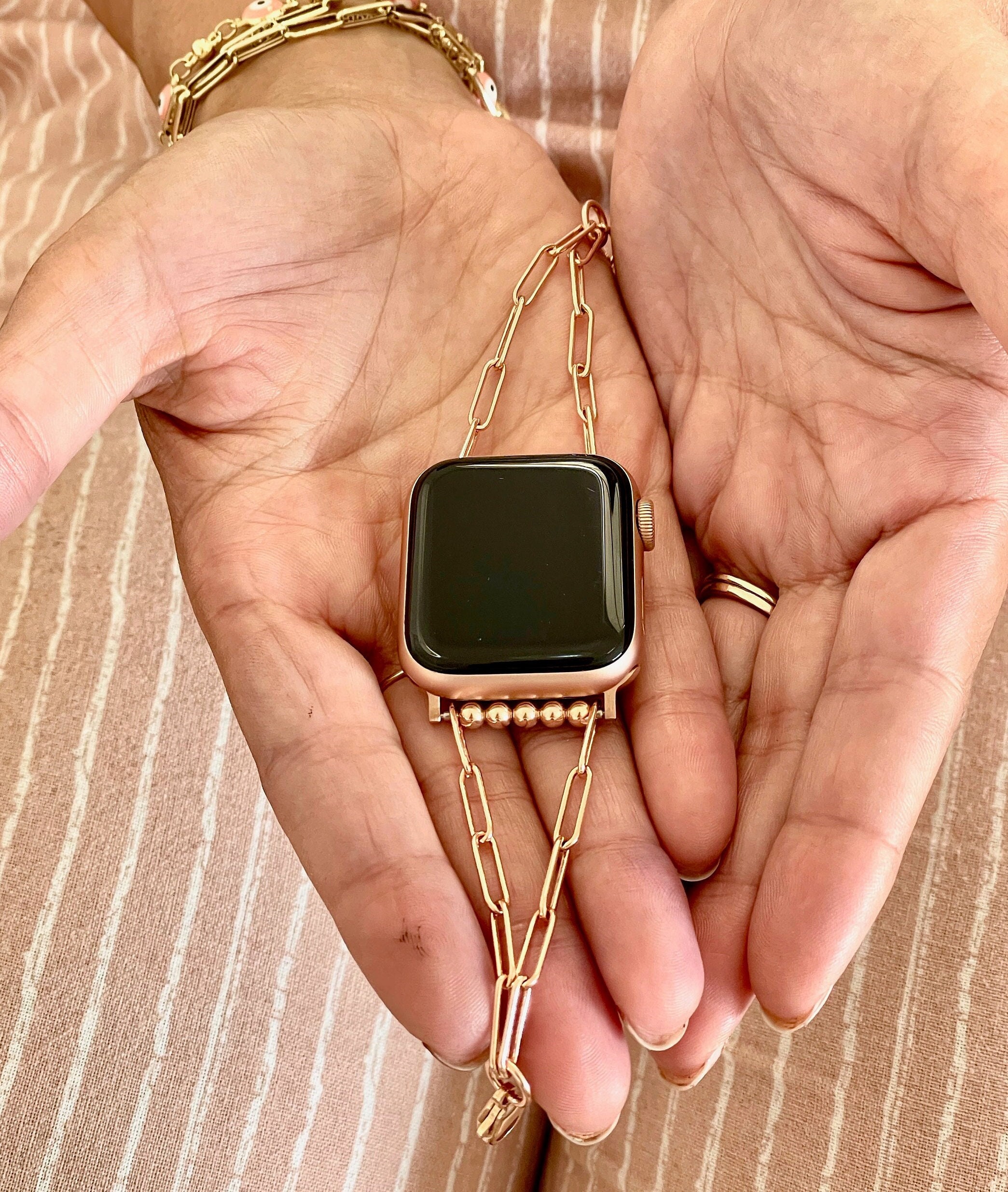 Apple Watch Band Women 14K Rose Gold Filled Apple Watch Band 38mm 40mm