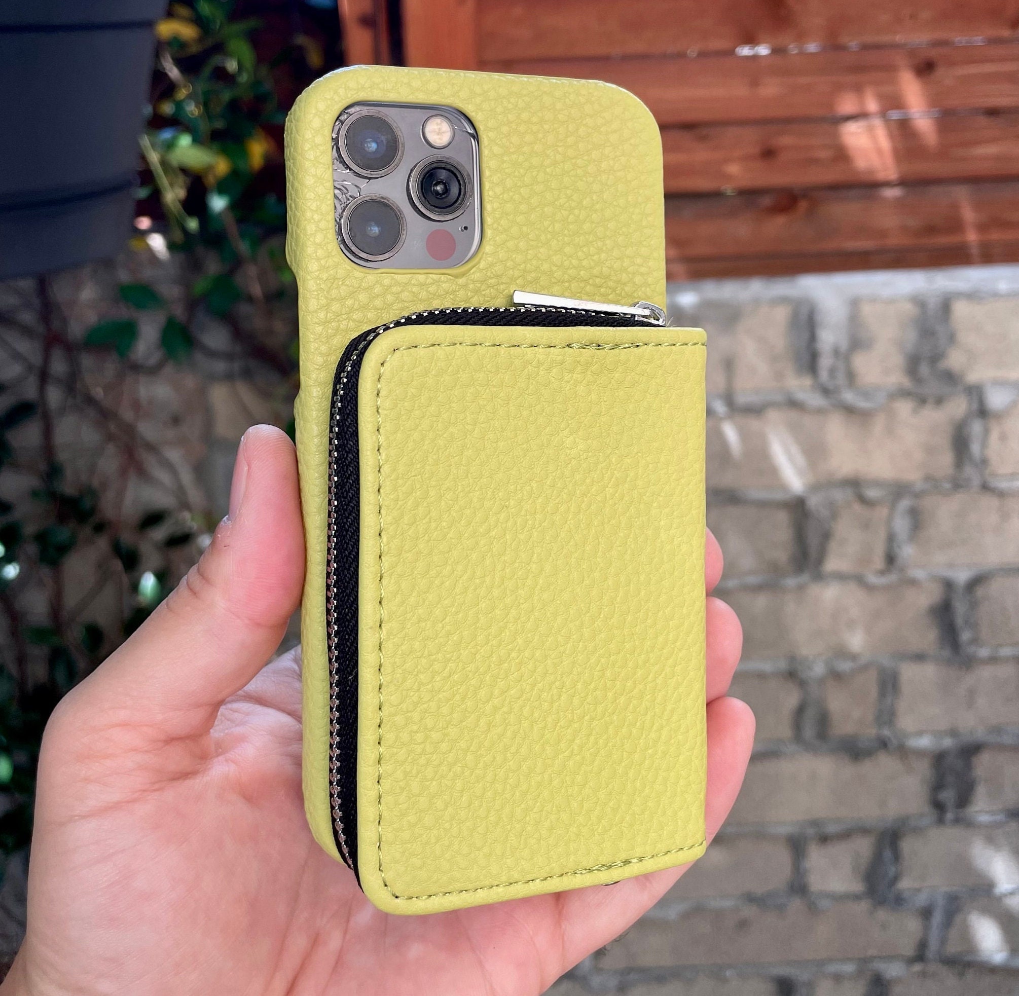 Personalized Crossbody Shoulder Strap Phone Case for iPhone 12 13 14 15 16 Pro Plus Max Leather Phone Case Elegant Zipper Card Wallet