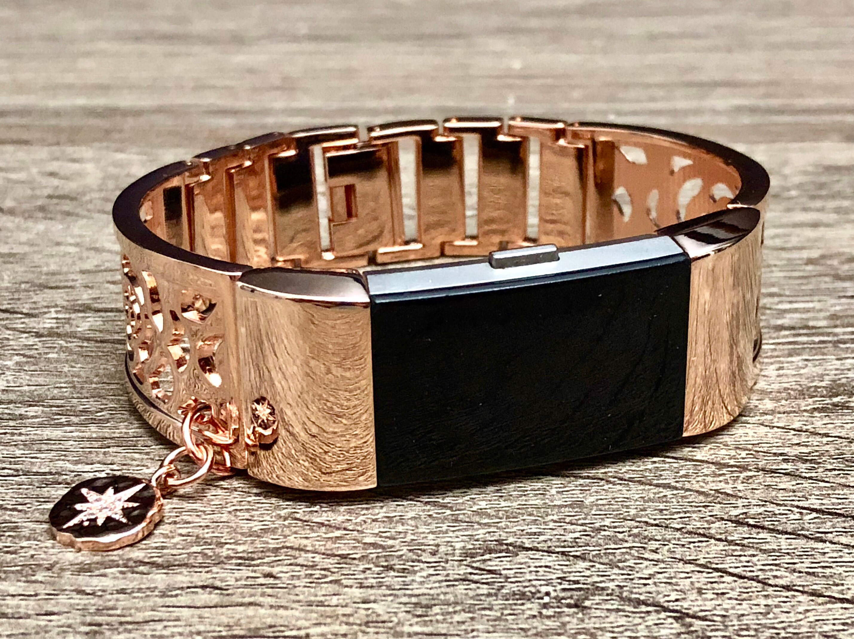 fitbit gold bangle