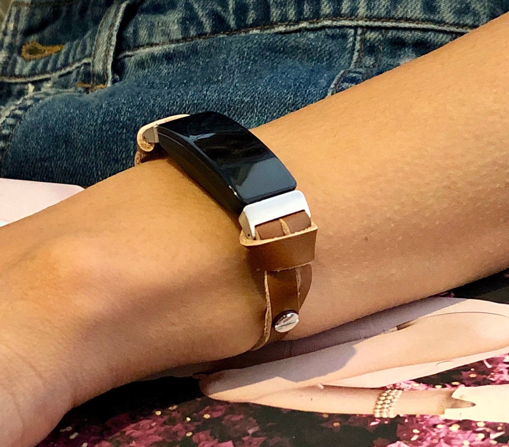 fitbit inspire leather strap