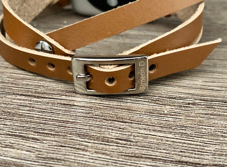 Silver & Bronze Leather Apple Watch Band 38mm 40mm 42mm 44mm | Etsy