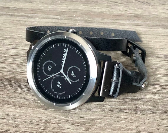 garmin vivomove leather strap