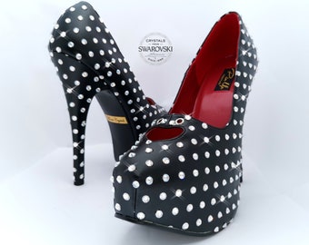 Swarovski Shoes-Sparkly High heels-swarovski heels-Bling Shoes-Glitter-Bridal Shoes-Womens Wedding Shoes-Swarovski unique diamonds Shoes