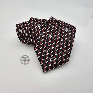 Embellished Swarovski Crystal Men Necktie, Wedding Tie Anniversary Gift for Him Boyfriend Fathers day Husband, Grooms Semi Formal Event wear