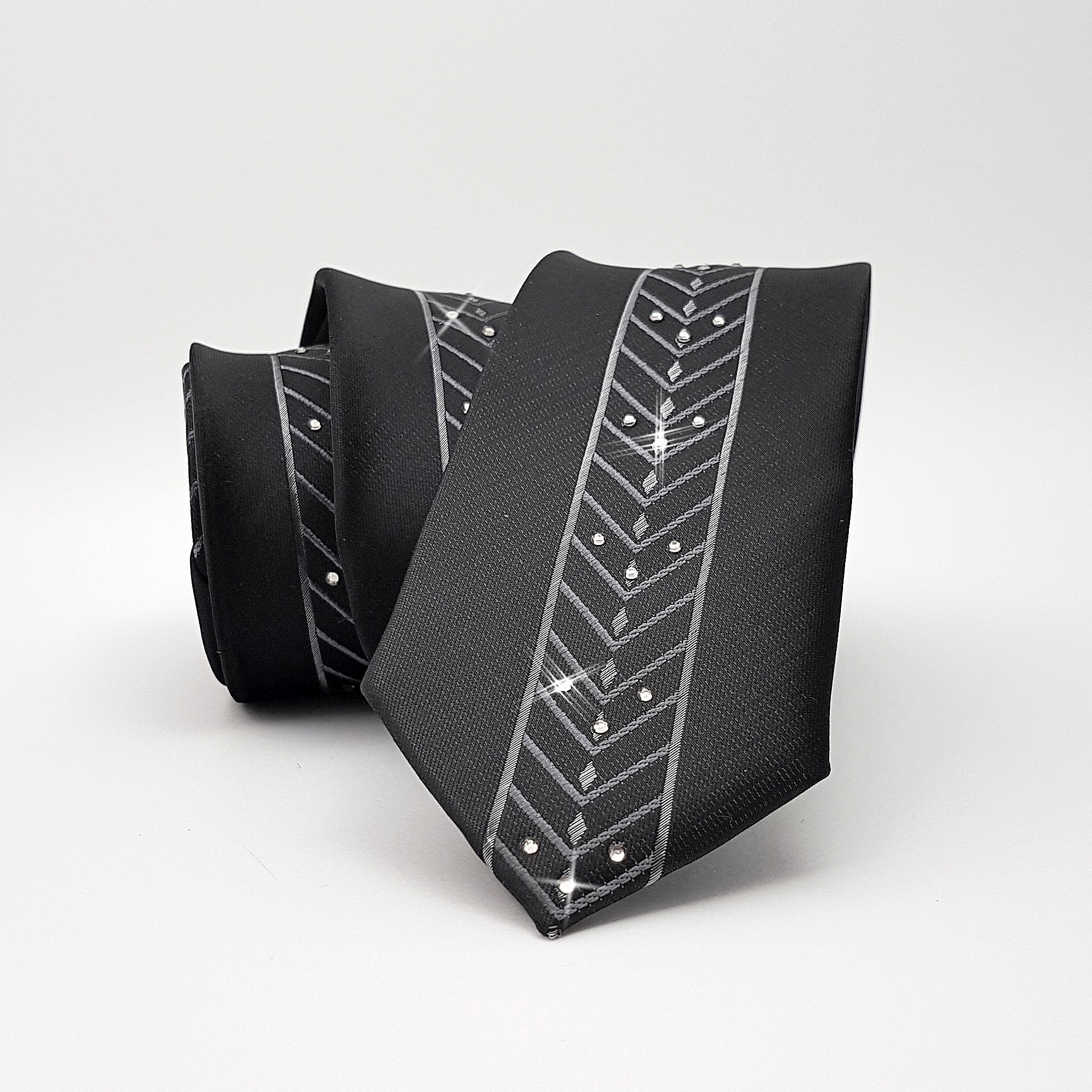 118 Pcs Swarovski Crystal Necktie Skinny Slim Men 150 Cm Tie