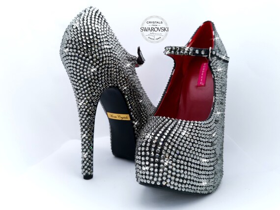 スワロフスキー ハイヒールと花 置物 5493712 ギフト プレゼント