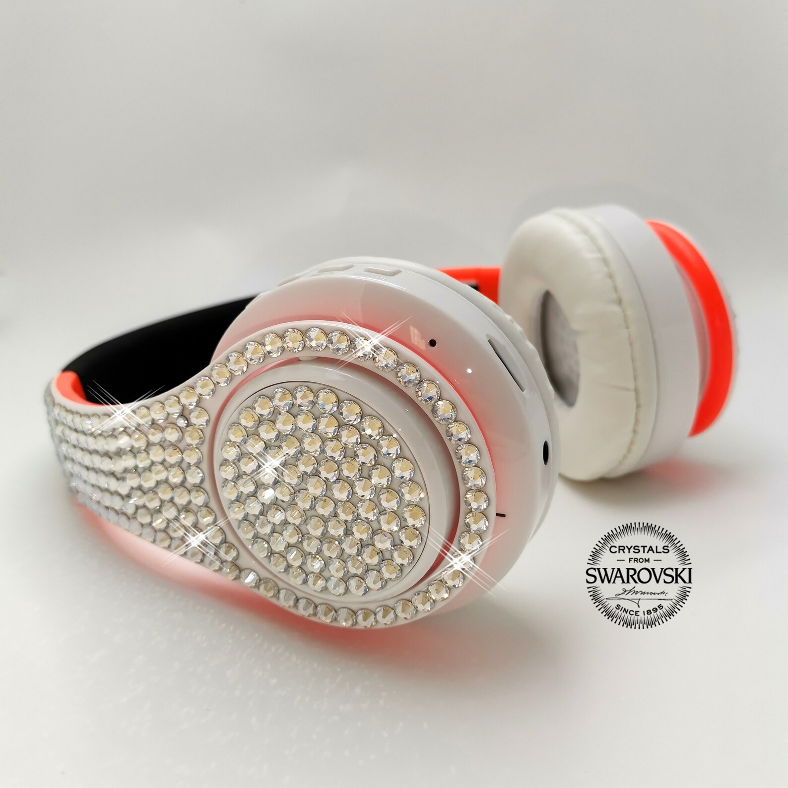 Swarovski Headphones Shiny Wireless Headphones With Moonlight Etsy