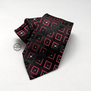 Embellished Swarovski Crystal Men Necktie, Wedding Tie Anniversary Gift for Him Boyfriend Fathers day Husband, Grooms Semi Formal Event wear