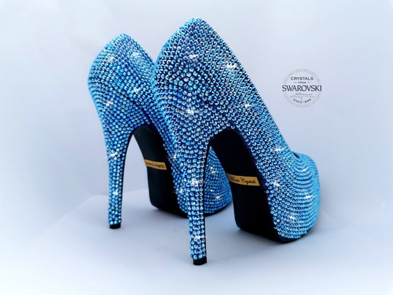 Premium AI Image  Araffes high heeled shoes with sparkling