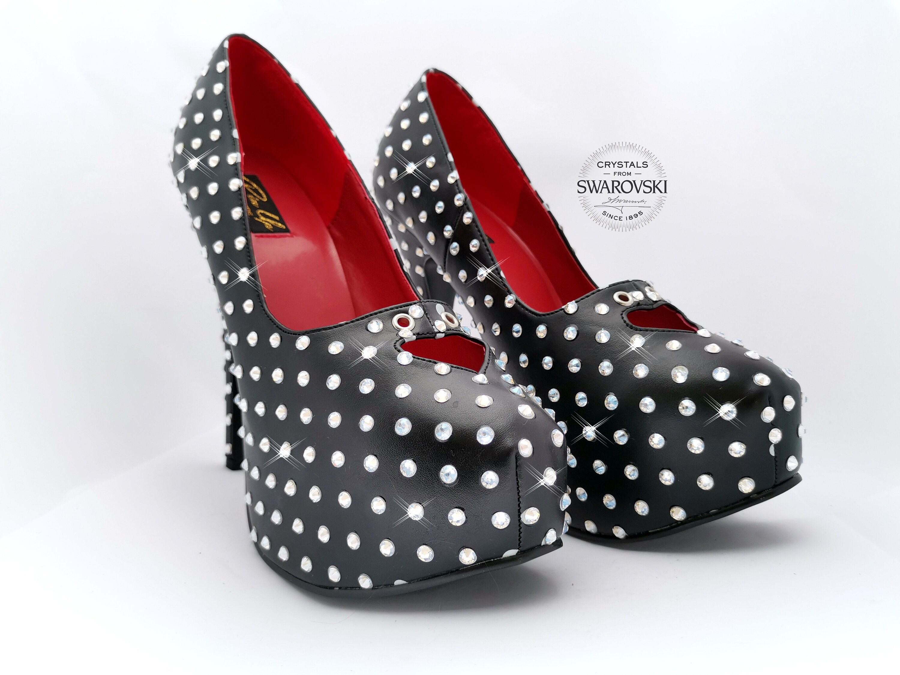 swarovski wedding heels