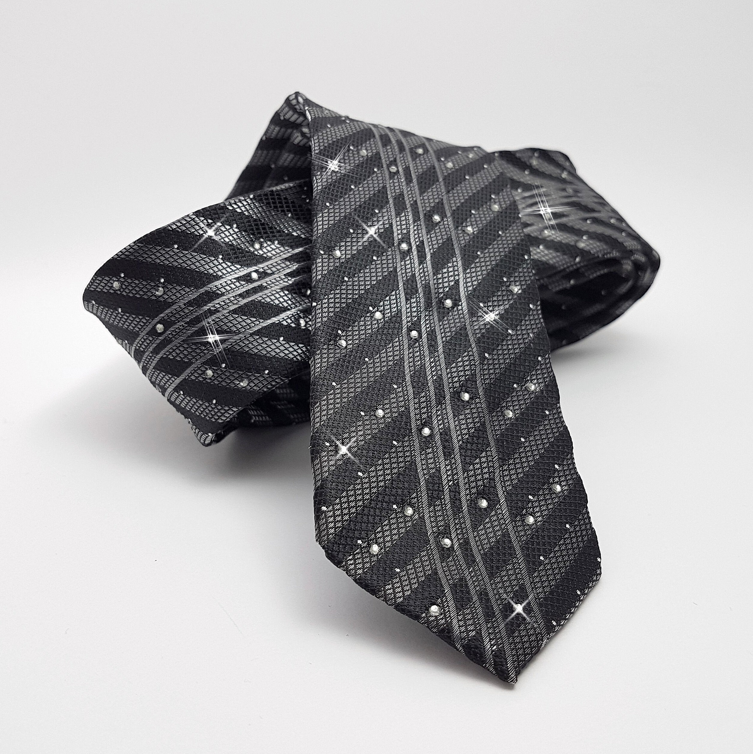 196 pcs Swarovski Crystal Necktie Skinny Slim Men Ties 149CM Etsy