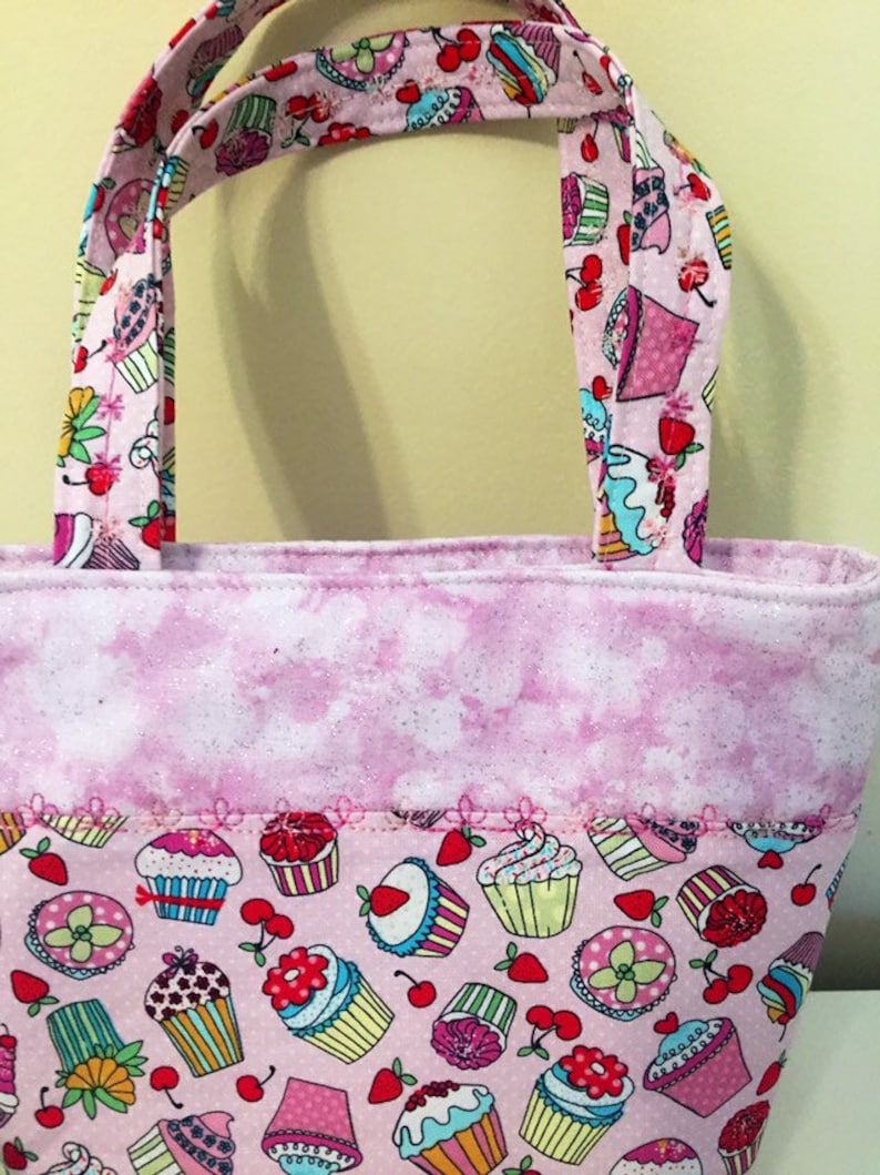 Child purse with coin purse.Kids bag,Mini tote for girls,Quilted tote bag,Birthday gift for her.