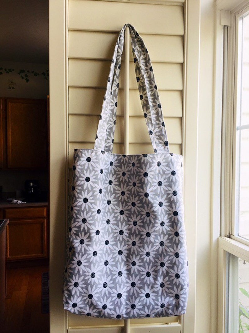 Reversible women/'s shoulder bag. Summer bag Eco bag Canvas tote bag