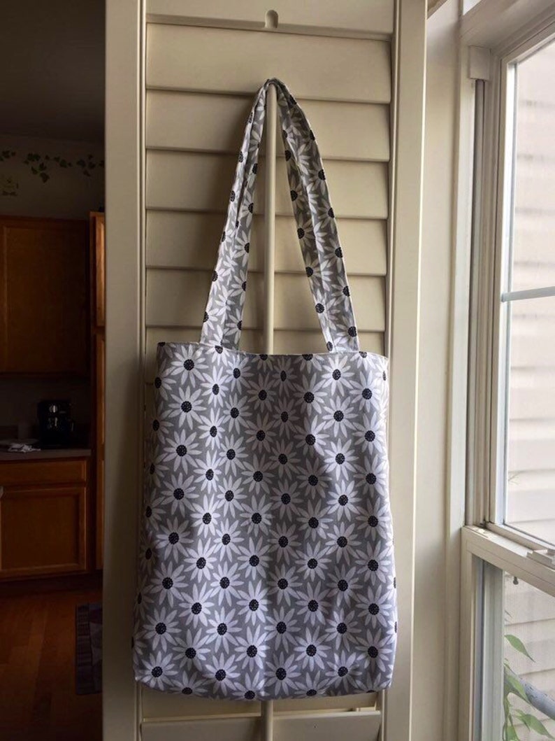 Reversible women/'s shoulder bag. Summer bag Eco bag Canvas tote bag