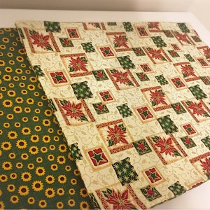 Reversible Set of 4 Placemat for Fall & Christmas.