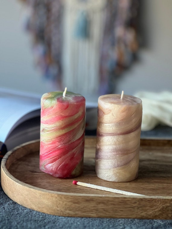 Hand Twisted Pillar Candles Candle Gift Pack Decorative Candles