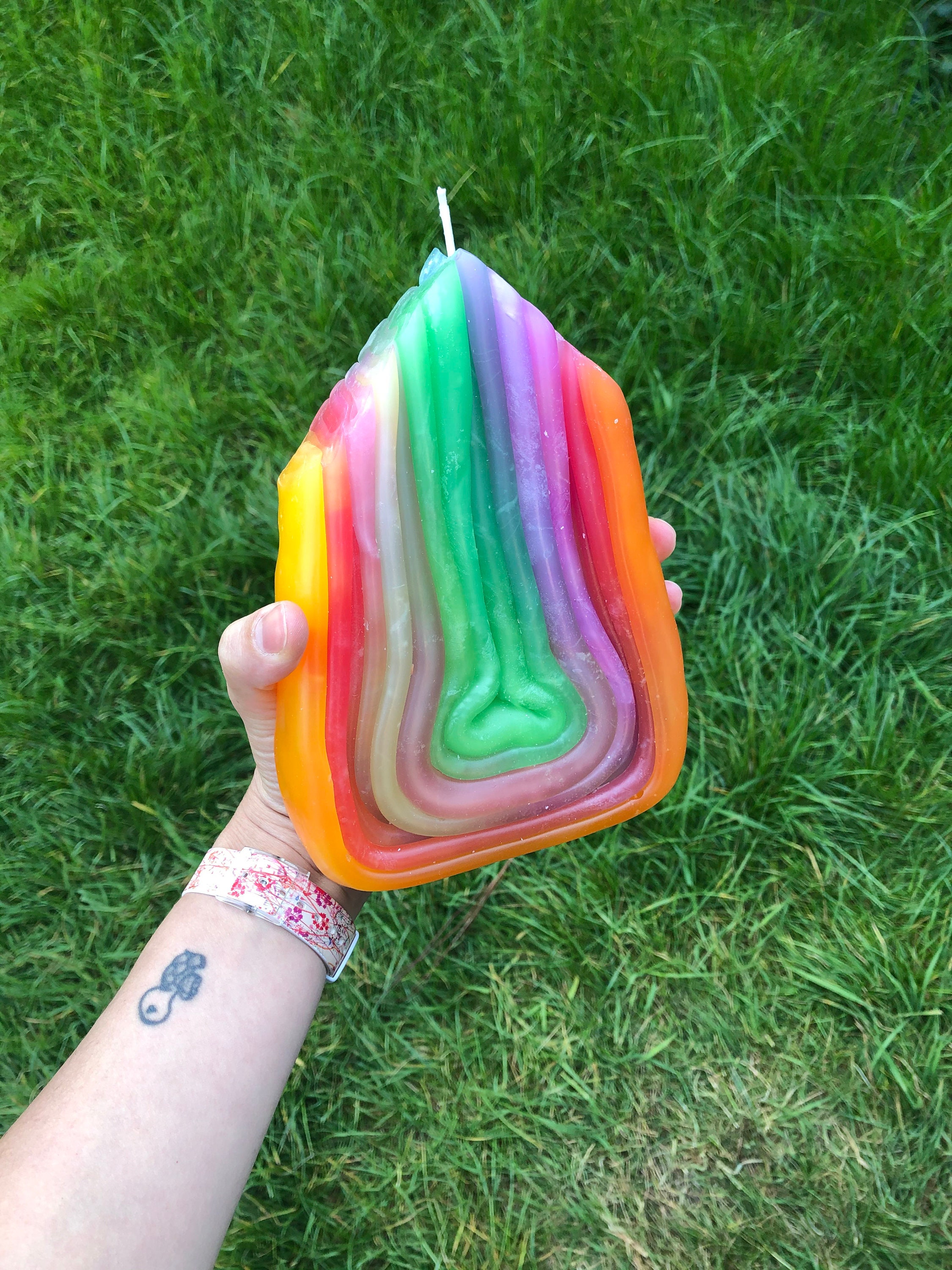 Colourful Swirl Fancy CandlesCustom CandlesArtistic Candles Etsy