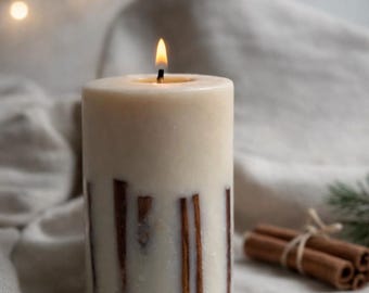 Handmade Cinnamon Soy Candle – Vegan, Natural Aromatherapy Decor