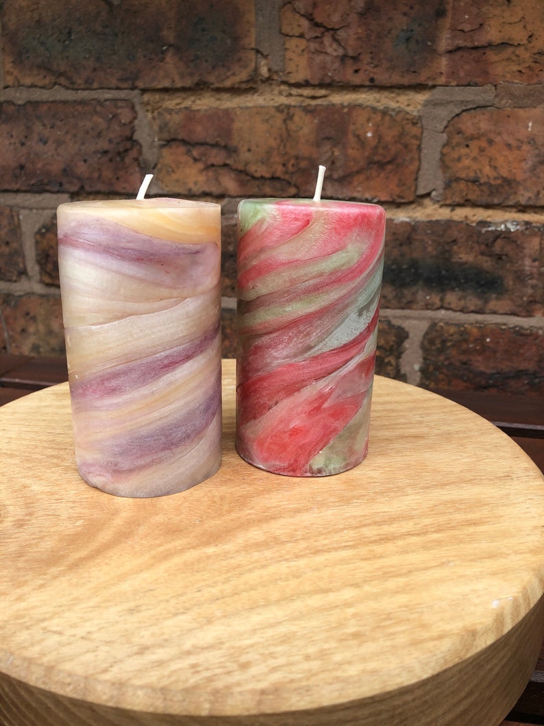 Pillar CandlesMarble CandlesColorful CandlesArtistic Etsy