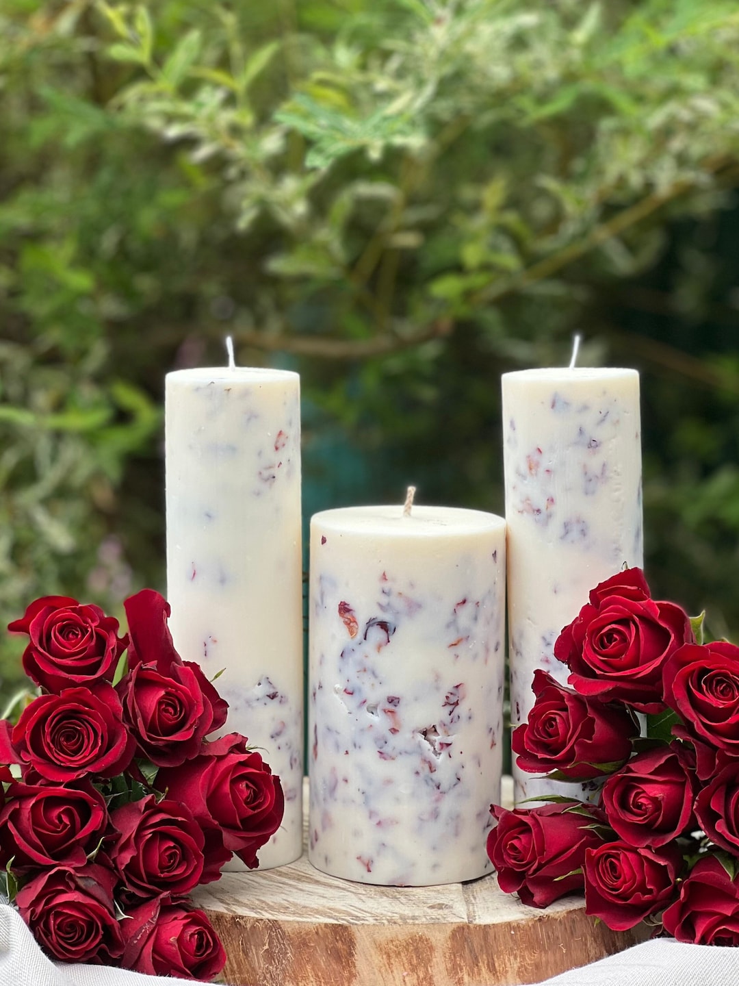 The Floral Dream Collection Candles, Unity Set Candles, Botanical Wedding  Candles, Centrepiece Civil Ceremony, Flower Petals Candles, Decor -   Sweden