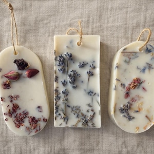 Handmade Blumen Wachs Beutel | Lavendel, Rose oder Gemischte Blumen