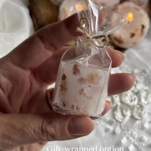 Mini botanische Gastgeschenkkerze | Handgefertigte Hochzeit Gastgeschenke Bild 3