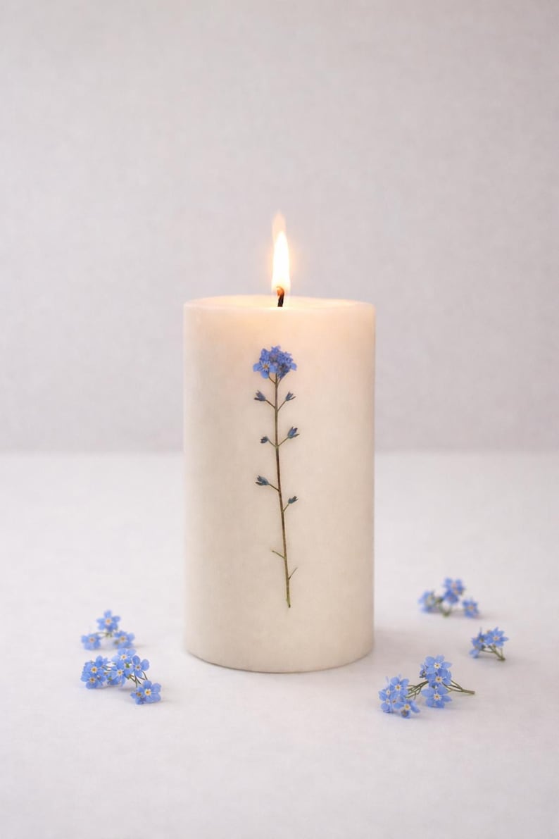 AgaMakesCandles Forget Me Not Candle