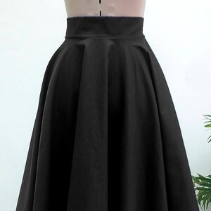 Midi Skirt / Womens Skirts / Circle Skirt / High Waisted Skirt / Midi Skirt Women / Skirt / Vintage Style Skirt / Cotton Skirt image 4
