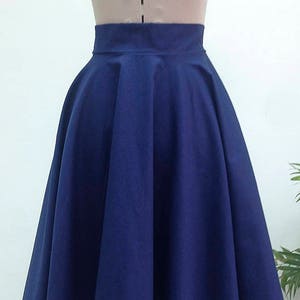 Midi Skirt / Womens Skirts / Circle Skirt / High Waisted Skirt / Midi Skirt Women / Skirt / Vintage Style Skirt / Cotton Skirt image 5