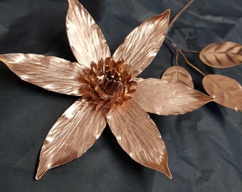 Bronze clematis, ideal wedding bouquet flower or 8th wedding anniversary gift, everlasting flower