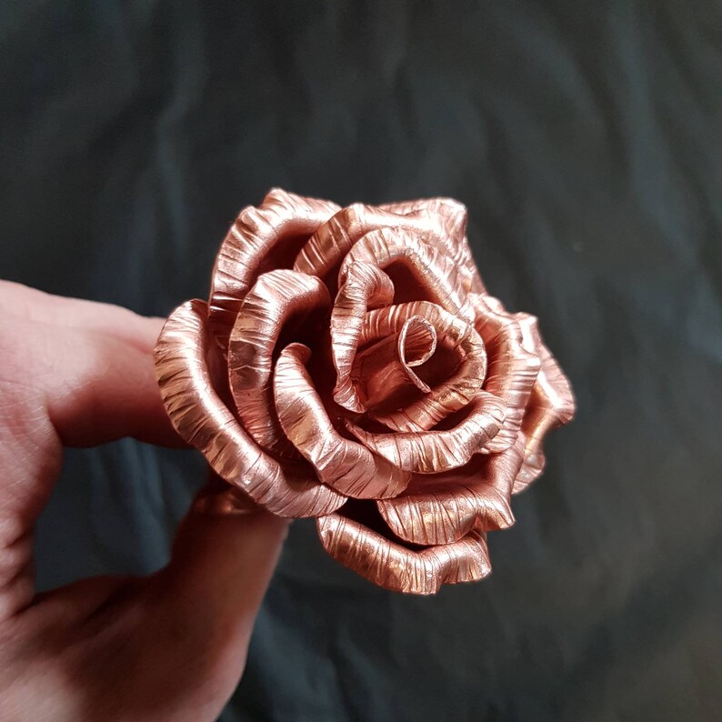 Copper rose 7th wedding anniversary 9th anniversary 22nd Etsy