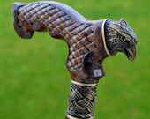 FALCON OAK wood Canes Wooden Cane Walking Cane Wooden Sticks Walking Stick Handcrafted Handmade Cane Woodcarving Exclusive Reed