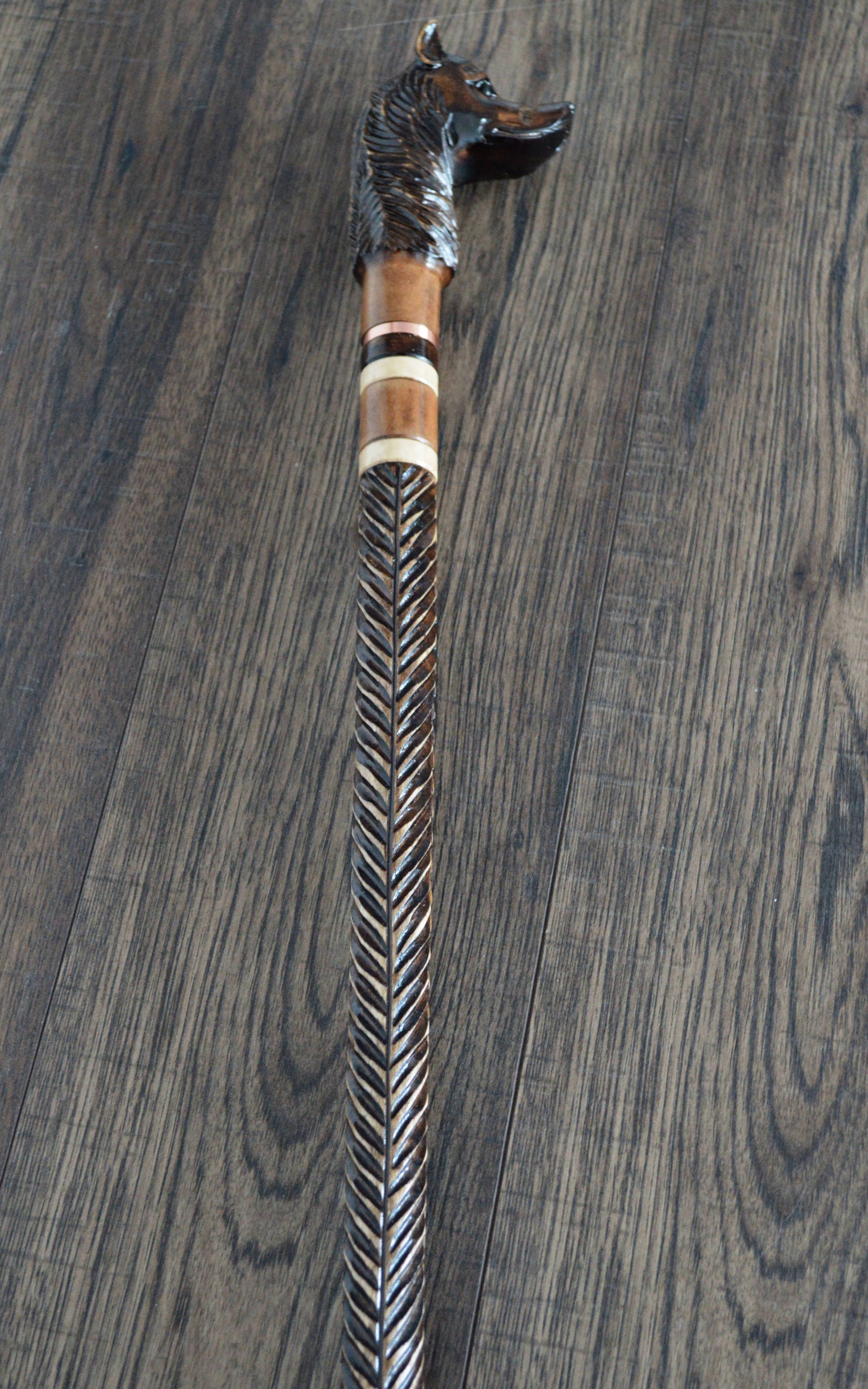 Dog Cane Collectible Cane Wooden Cane Walking Cane Wooden - Etsy
