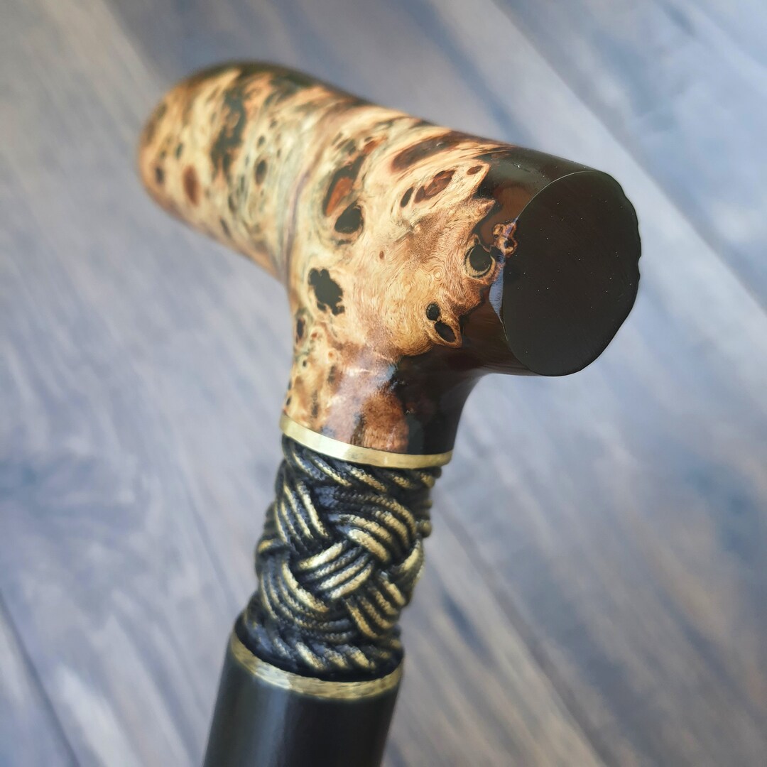 Cane Walking Stick Burl Hybrid Acryl Wood Reed Wooden Walking Cane ...